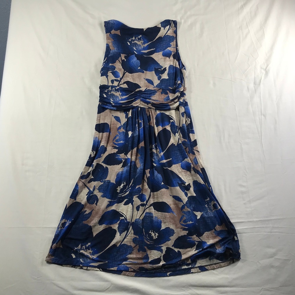 Tommy Bahama Poppy Cross Dress Blue Splash Floral V-Neck Sleeveless S/P TW69776 - Picture 8 of 8
